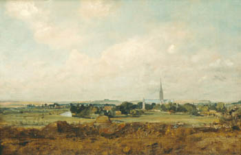 John Constable Salisbury Cathedral 1820 study in oils National Gallery - photo 2