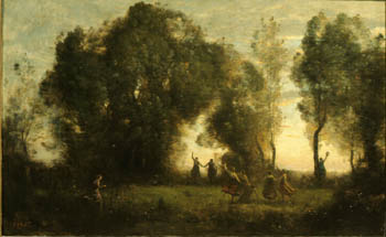 Jean-Baptiste-Camille Corot A Morning Dance of Nymphs ca 1850 oil on - photo 6