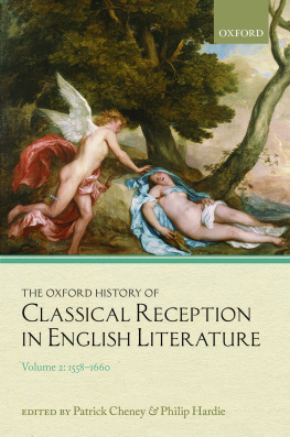 Patrick Cheney Classical Reception in English Volume 2: 1558-1660