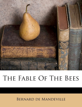 Bernard de Mandeville - The Fable of the Bees