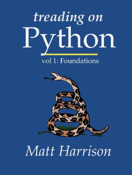 Harrison - Treading on Python Volume 1: Foundations of Python