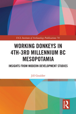 Jill Goulder Working Donkeys in 4th-3rd Millennium BC Mesopotamia: Insights from Modern Development Studies