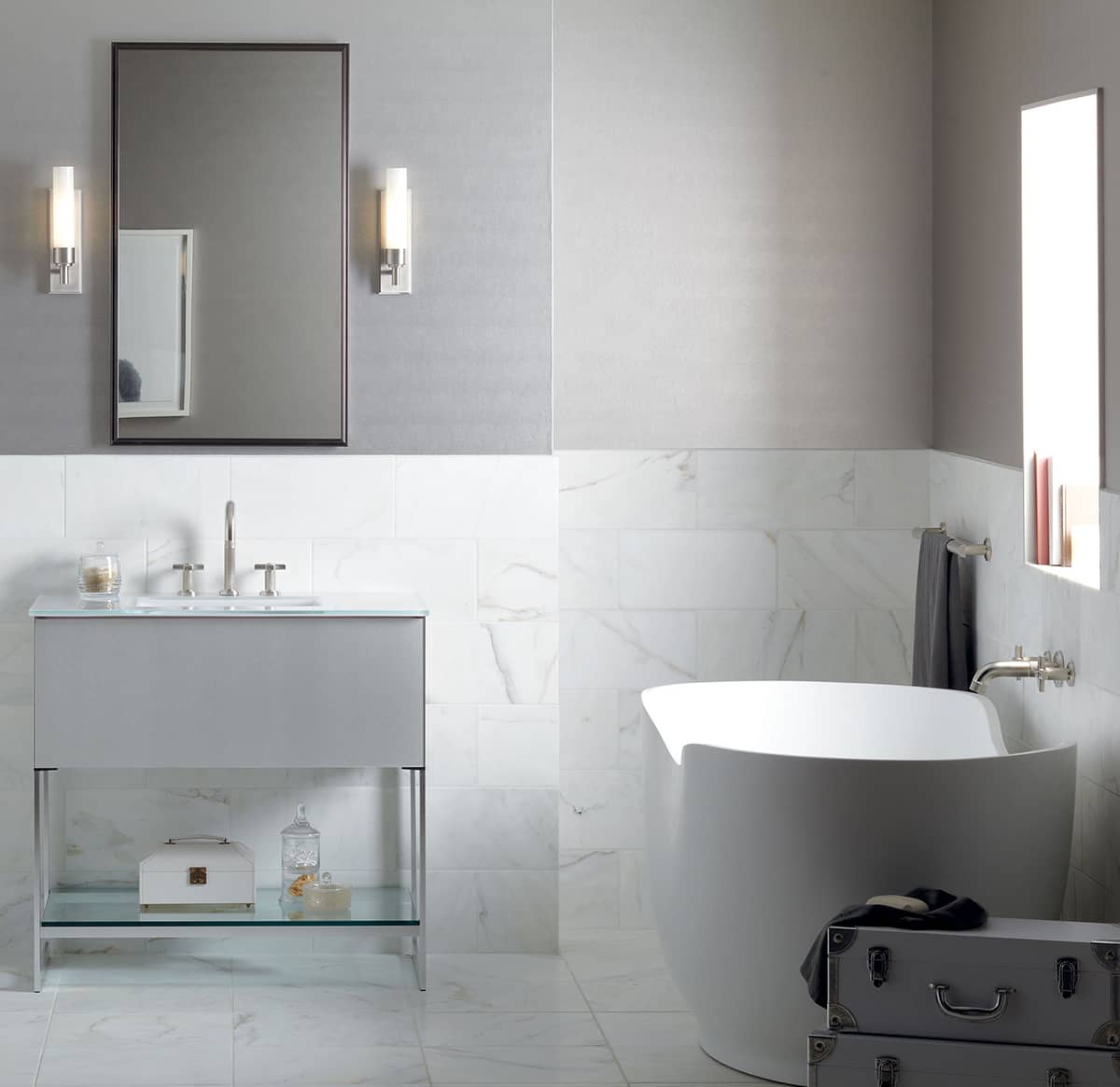 T his is the golden age of mix-and-match elements in the bathroom The range - photo 8