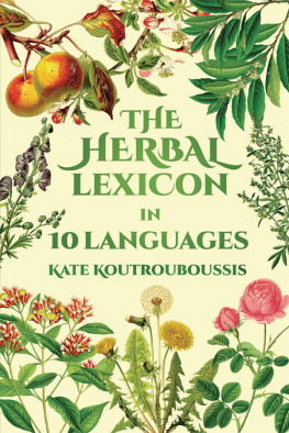 Koutrouboussis - The herbal lexicon: in 10 languages