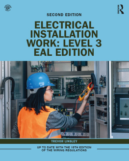 Trevor Linsley Electrical Installation Work: Level 3