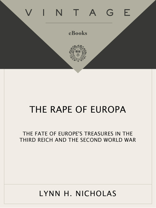 Acclaim for LYNN H NICHOLASS THE RAPE OF EUROPA An astounding book rich - photo 1