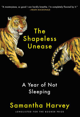 Harvey The shapeless unease: a year of not sleeping