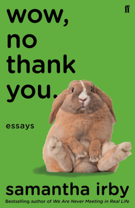 Irby - Wow, No Thank You: Essays