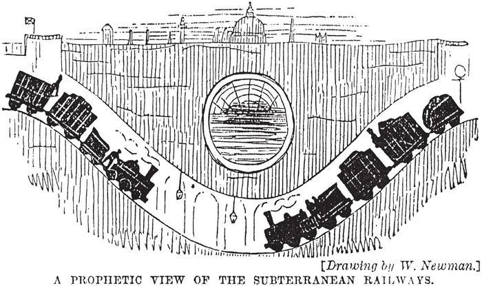 A cartoon in Punch 26 September 1846 when the London underground railway was - photo 2