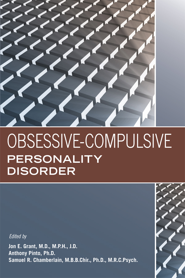 OBSESSIVE-COMPULSIVE PERSONALITY DISORDER OBSESSIVE-COMPULSIVE PERSONALITY - photo 1