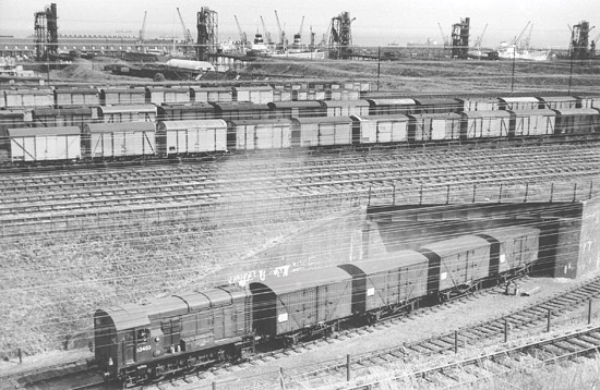 The view from our house in Dock View Road looking across the Railway and Dock - photo 4