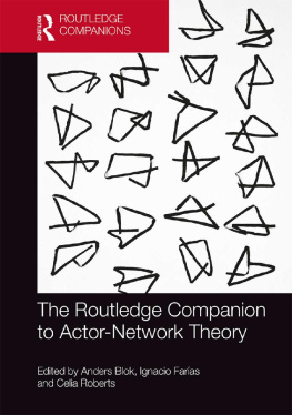 Anders Blok The Routledge Companion to Actor-Network Theory