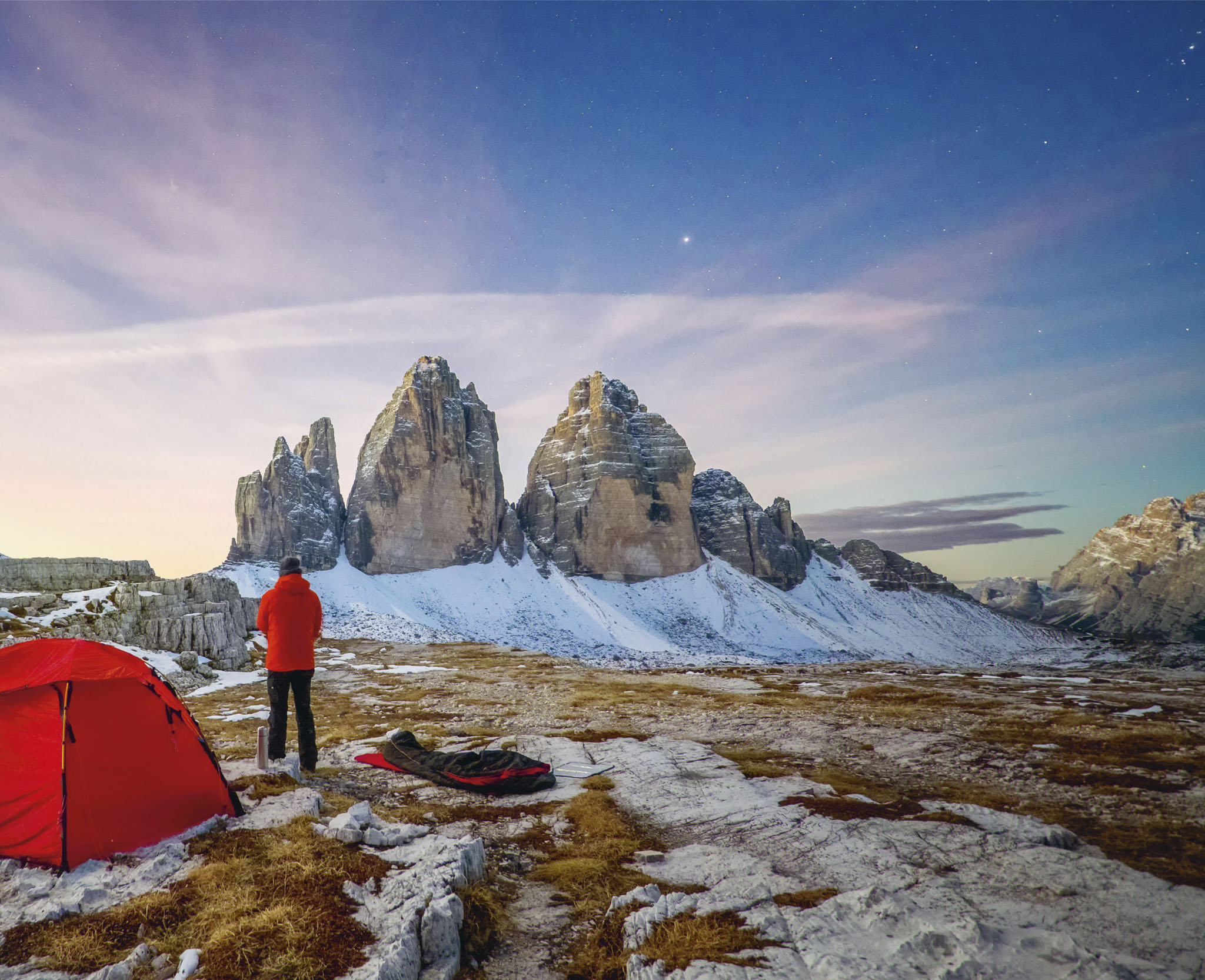 Camping at the majestic Tre Cime di Lavaredo after a days hike lt Hiking - photo 3