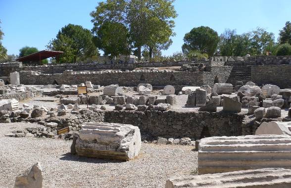 The ruins of Halicarnassus Herodotus birthplace in modern day Bodrum Turkey - photo 5