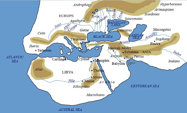 Map of the known world at the time of Herodotus writing A surviving - photo 10