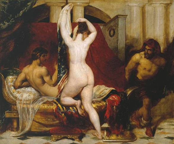 Candaules King of Lydia Shows his Wife by Stealth to Gyges by William Etty - photo 12