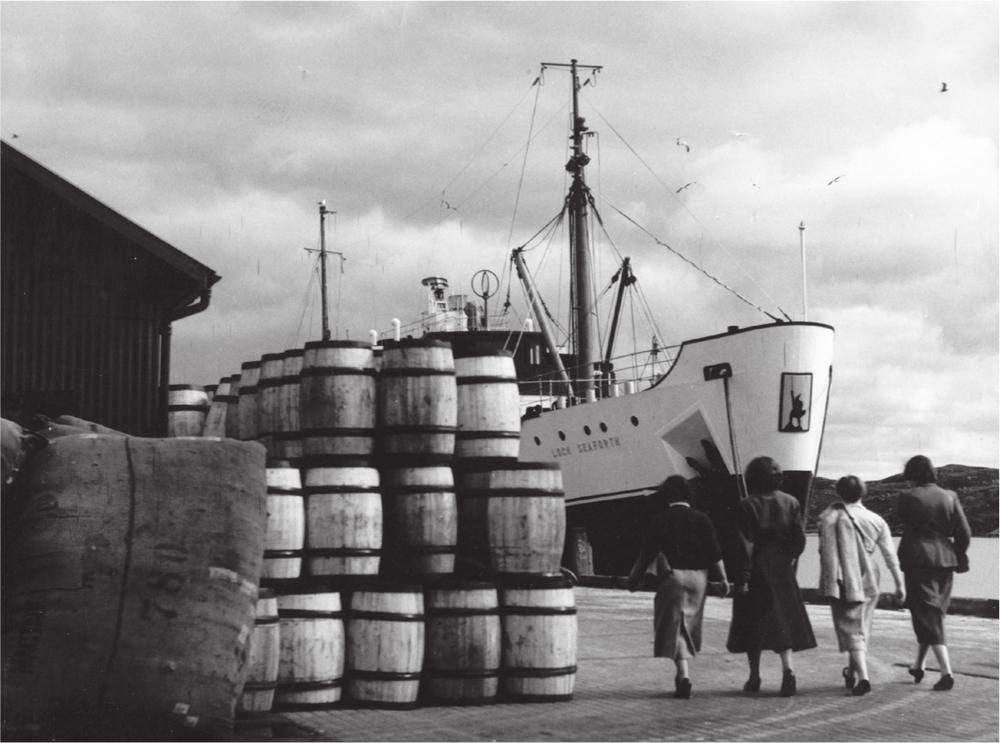 Island exports The Loch Seaforth with herring barrels 1960s From the T B - photo 4