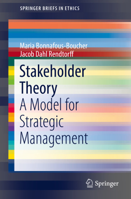 Maria Bonnafous-Boucher and Jacob Dahl Rendtorff - Stakeholder Theory: A Model for Strategic Management