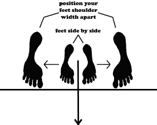 From standing with your feet side by side spread your feet apart about - photo 7