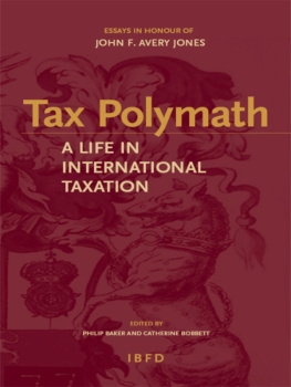 Author Tax Polymath: A life in international taxation