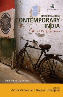 Achin Vanaik Understanding Contemporary India: Critical Perspectives