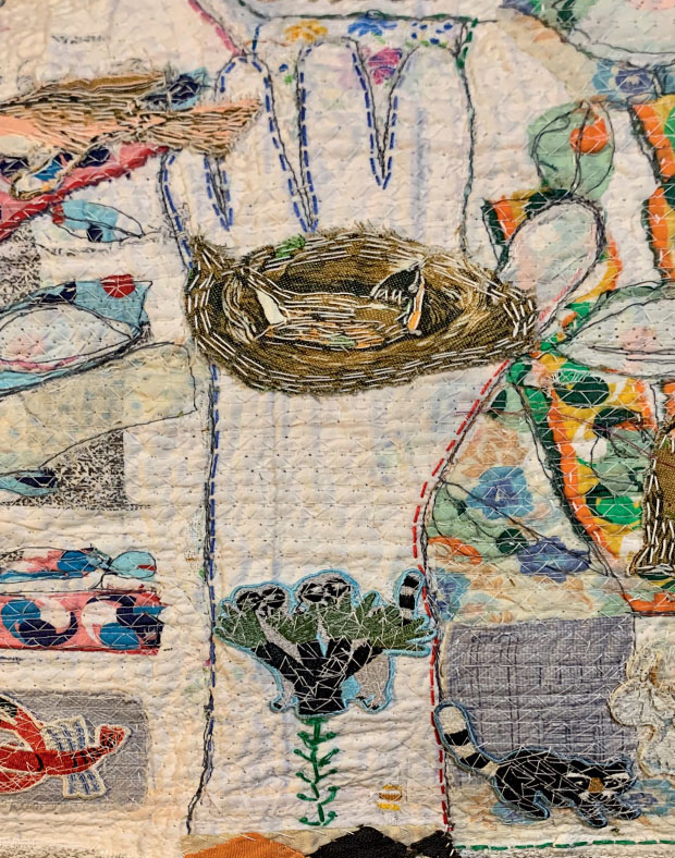 Anne Kelly Environmental detail mixed-media textile Anne Kelly - photo 2