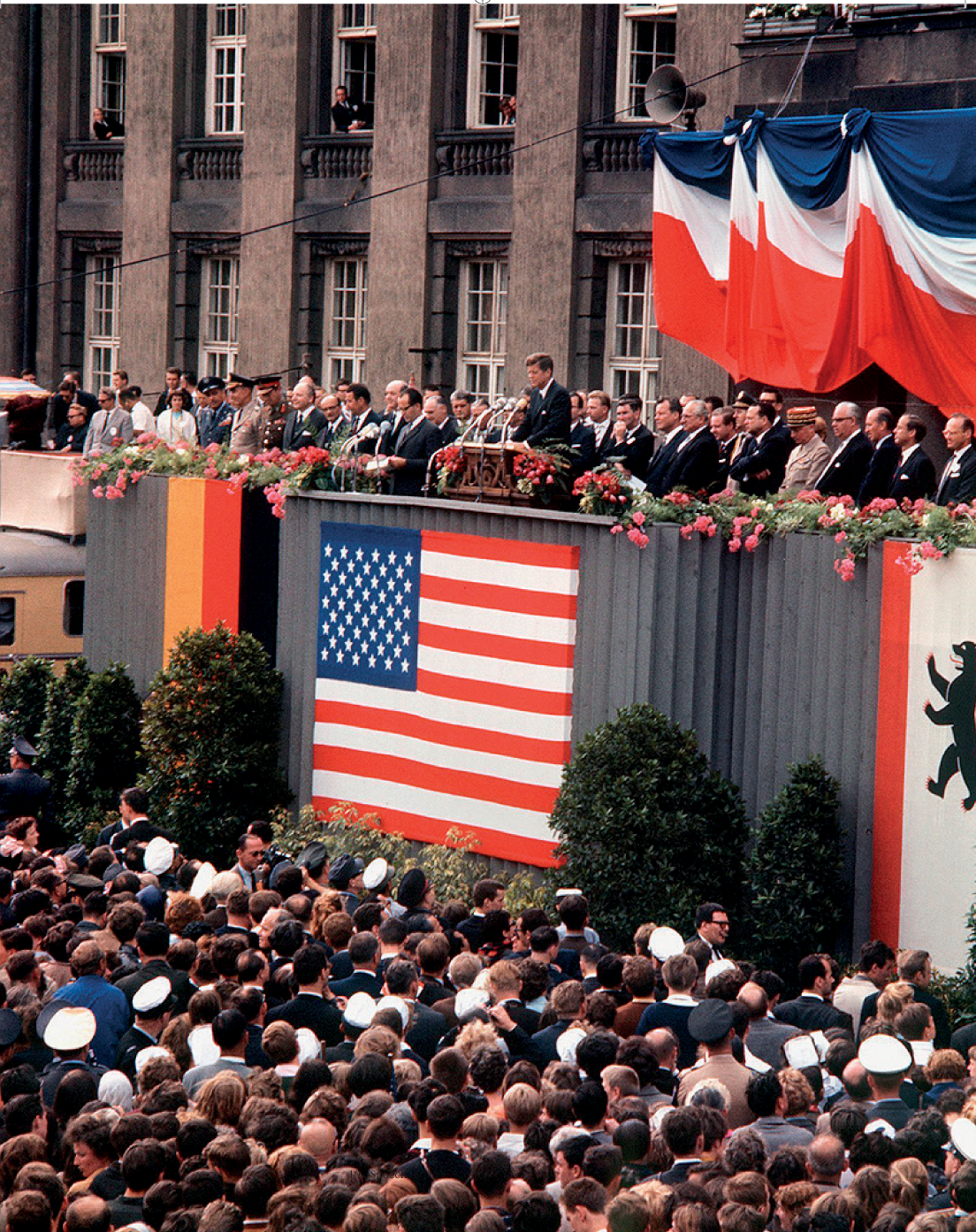 John F Kennedy received a rapturous welcome when he spoke in Berlin Taken - photo 6