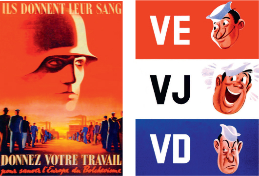 Two very different poster messages from World War II In Nazi-occupied France - photo 9