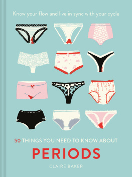 Baker Claire 50 Things You Need to Know About Periods