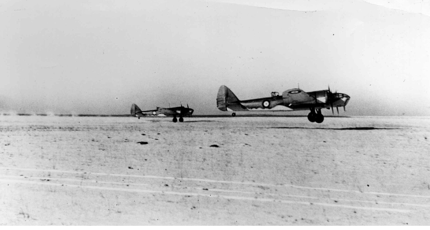 Bristol Blenheim Mk IV medium bombers taking off on a mission The wartime - photo 2