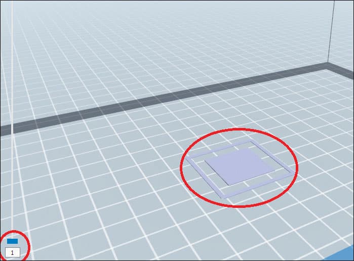 FIG 2 Slice 1 on the printer bed There should be NO overhangs greater than - photo 13