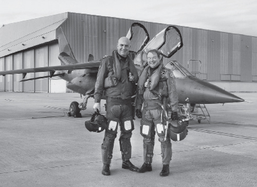 John Thorpe and I pose before my final jet flight as a pilot in an ETPS Alpha - photo 2