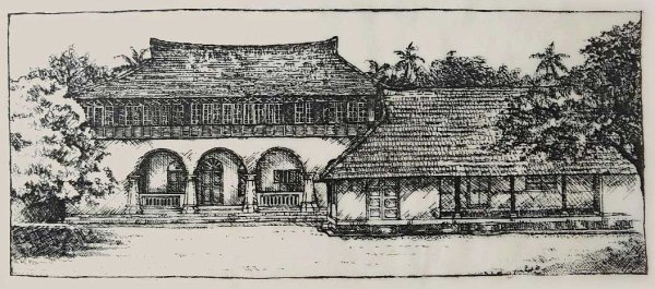 Drawing of the Kurishingal Tarawad year 2012 by artist and a member of the - photo 10