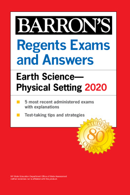 Edward J. Denecke Jr Regents Exams and Answers: Earth Science--Physical Setting Revised Edition