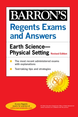 Edward J. Denecke - Regents Earth Science--Physical Setting Power Pack Revised Edition