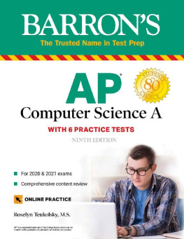 Roselyn Teukolsky - Barrons AP Computer Science A