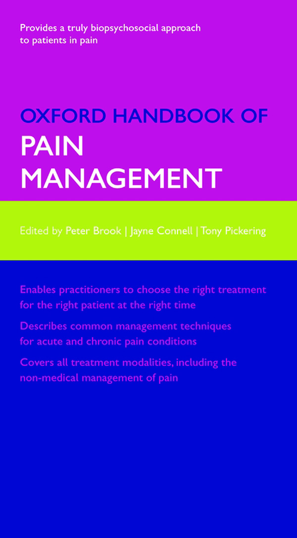 Contents Oxford Handbook of Pain Management Published and forthcoming Oxford - photo 1