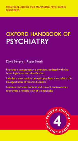 Semple David - Oxford Handbook of Psychiatry