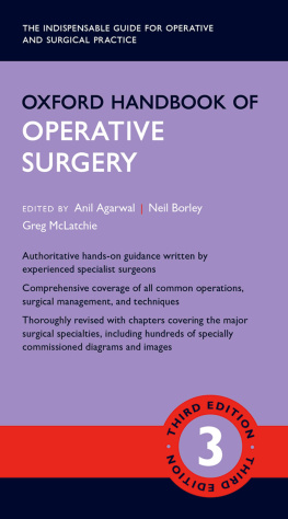 Agarwal Anil - Oxford Handbook of Operative Surgery