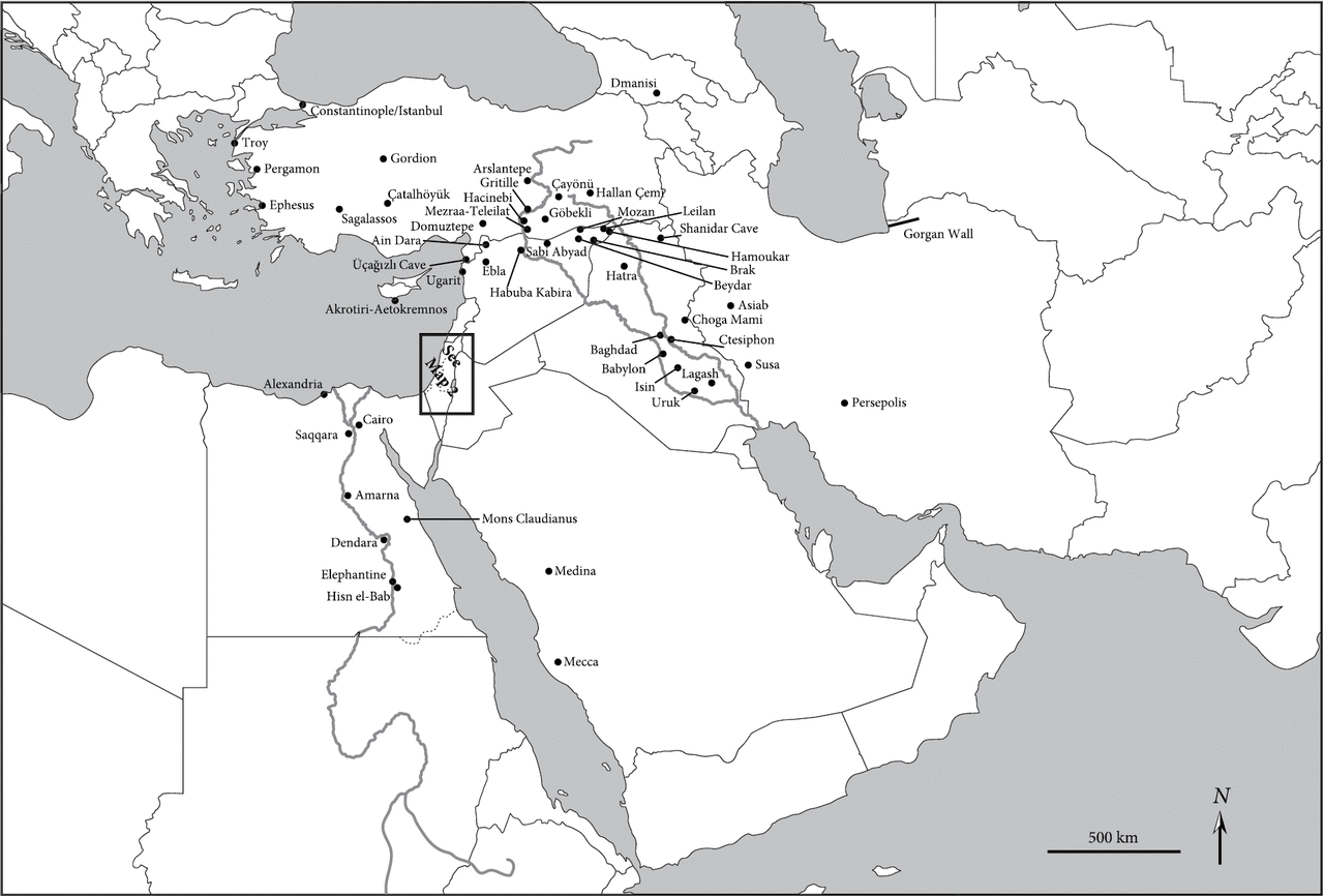 MAP 1 Map of Middle East with Sites Mentioned in Text MAP 2 Map of Southern - photo 4