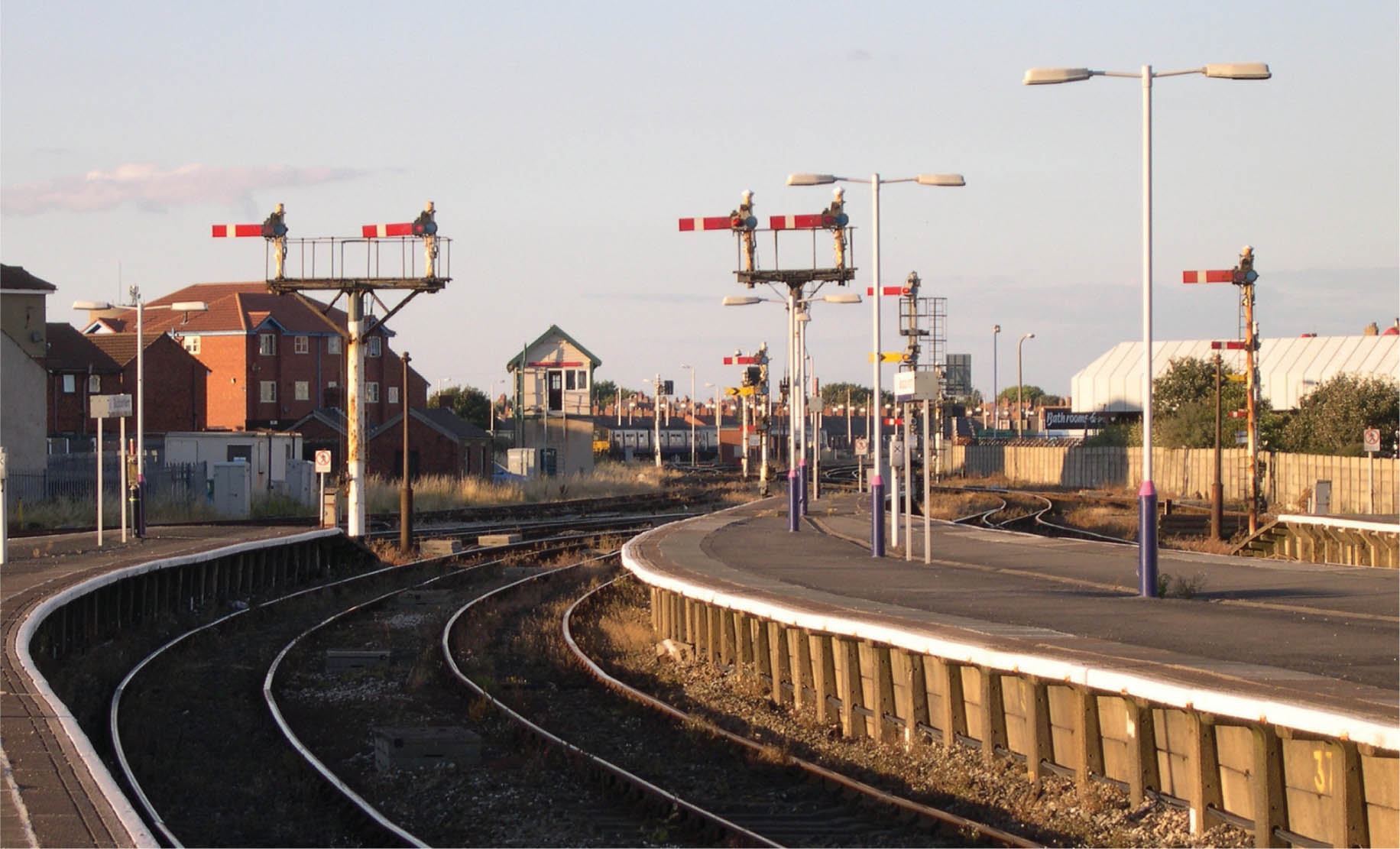 Fig 1 Forest of semaphore signals at Blackpool North station August 2005 - photo 3