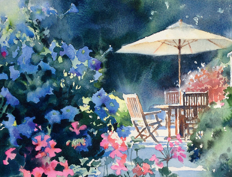 Summertime in Wargrave 255 x 33cm 10 x 13in Watercolour is a very - photo 9