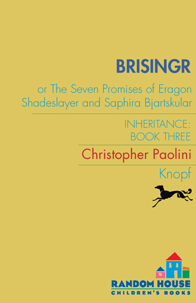 BRISINGR CONTENTS As always this book is for my family And also for - photo 1