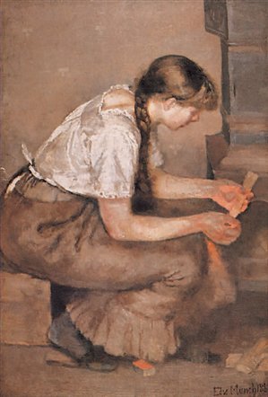 Girl Lighting a Stove 1883 Oil on canvas 965 x 66 cm Private Collection - photo 4