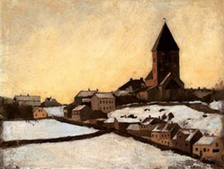 Old Aker Church 1881 Oil on canvas 16 x 21 cm Munch Museum Oslo Her - photo 5