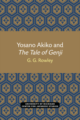 G. G. Rowley Yosano Akiko and The Tale of Genji