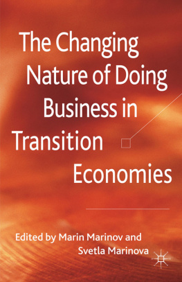 Marin Marinov - The Changing Nature of Doing Business in Transition Economies