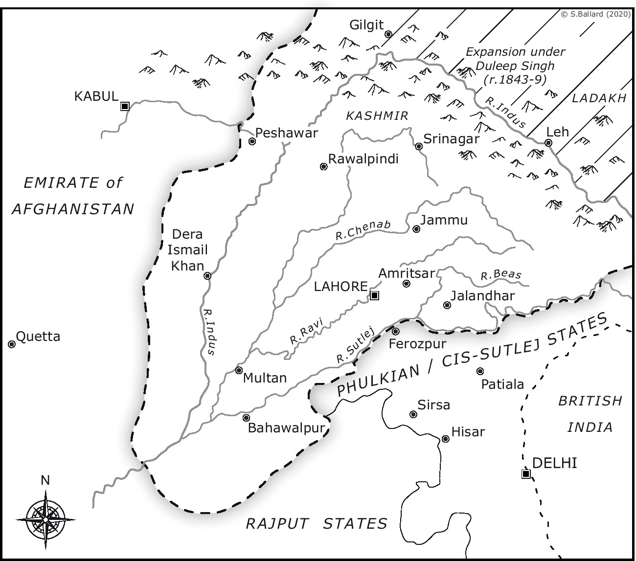 Map 2 The Sikh Empire and surrounding powers first half of nineteenth - photo 3