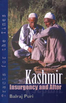 Balraj Puri - Kashmir: Insurgency and After