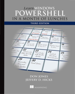 Jones Don - Learn Windows PowerShell in a Month of Lunches